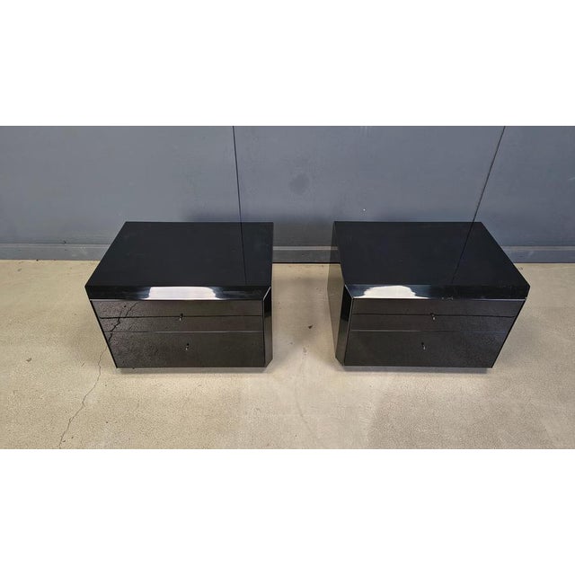 Bedside Cabinets by Interluke, 1970s, Set of 2 For Sale - Image 10 of 11