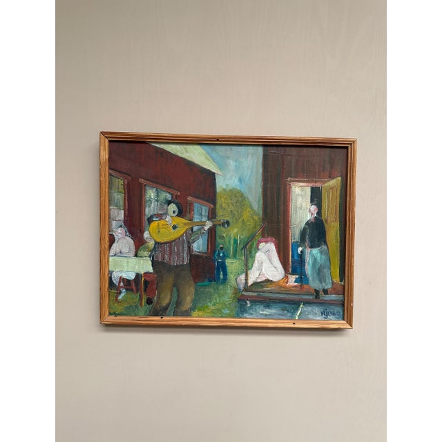 Hendrik De Jong, Familjen (The Family), 1980, Oil on Canvas, Framed For Sale - Image 4 of 18