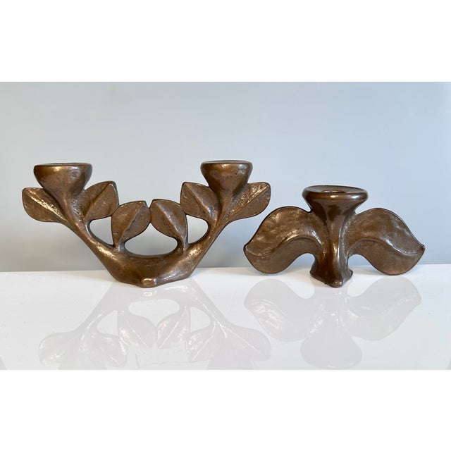 Bronze Art Candleholders from Michael Harjes, Germany, 1960s, Set of 2 For Sale - Image 18 of 18