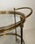 1940s Oval brass bar cart from Maison Jansen, Attributed For Sale - Image 6 of 12