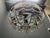 Large Vintage Italian Bronze and Murano Glass Rod Pendant Light, 1940s For Sale - Image 11 of 15