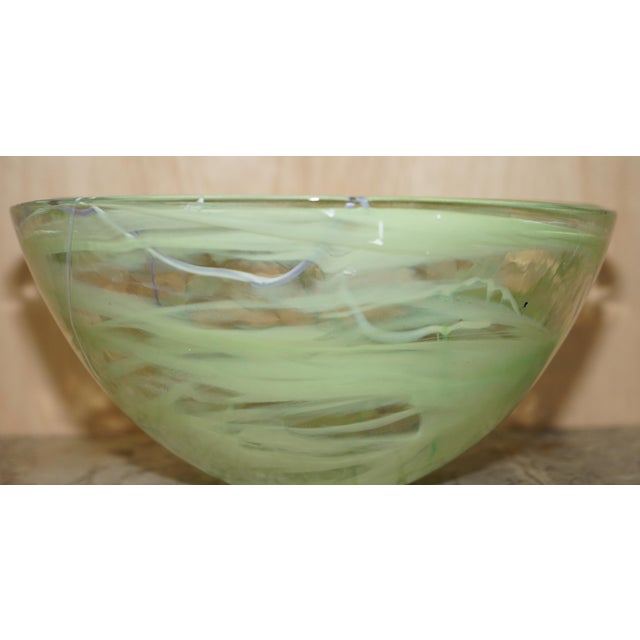 Vintage Decorative Glass Bowl by Anna Ehrner For Sale - Image 3 of 15