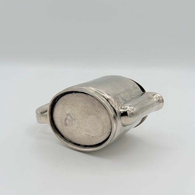 Metal Vintage Art Deco Teapot in the Gio Ponti for Berndorf Design, Silver-Tone Metal For Sale - Image 7 of 8