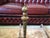 A pair of Solid Brass Andirons. These are 21" tall, 16” deep. Brass has darkened with age, we have not attempted any...