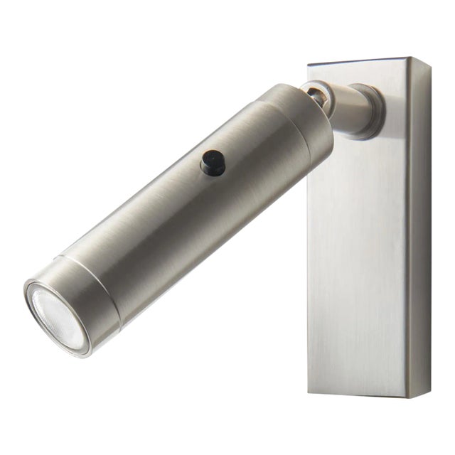 Brushed Nickel Led Focus Reading Light For Sale
