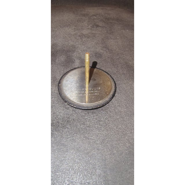 1950s Mid 20th Century Brass Stamp Roll Holder For Sale - Image 5 of 7