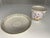 Early 20th Century Antique Hand Painted Forget Me Not Doves Cup and Saucer c. 1900 For Sale - Image 5 of 9