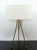 For your consideration is a gorgeous table lamp, on three elgs and with its original shade and finial, circa the 1960s. In...