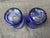 Mid 20th Century Bohemia Cut to Clear Cobalt Etched Tumblers Glasses a Pair For Sale - Image 14 of 15