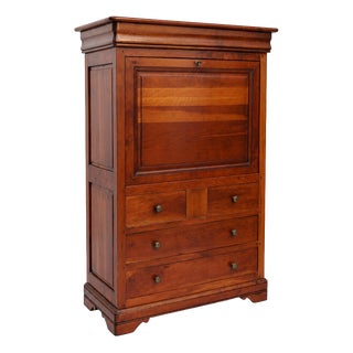 19th Century Louis Philippe Abattant Secretary For Sale