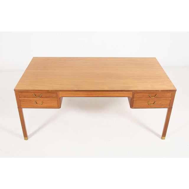 Mid-Century Danish Modern Desk by Jacob Kjaer, 1950s For Sale - Image 4 of 14