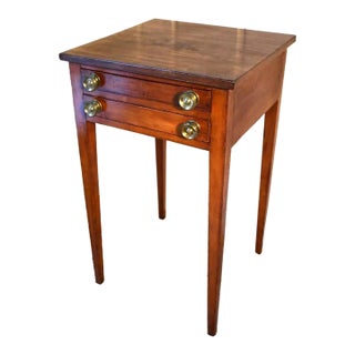 19th Century New England Country Hepplewhite Stand For Sale