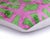 Handmade 16x16 Velvet Pillow – Pink & Green Geometric Design For Sale - Image 4 of 8