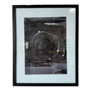 Rob Cauvel " Obiting" Acrylic on Paper Painting, Framed