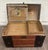Antique Victorian Dome Top Embossed Immigrant Trunk Steamer Trunk For Sale - Image 13 of 18