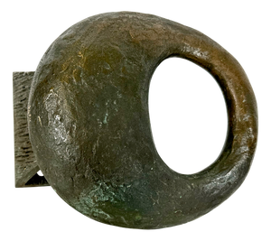 Brutalist Push and Pull Alpana Door Handle in Bronze, 1970s
