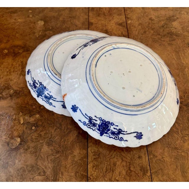 1900 - 1909 Antique Japanese Imari Plates, 1900, Set of 2 For Sale - Image 5 of 6