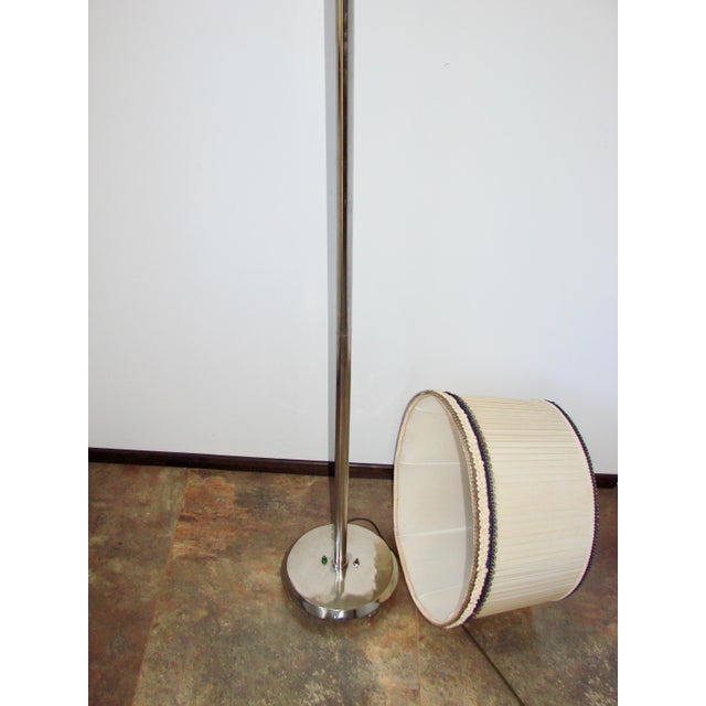 Art Deco Floor Lamp in Nickel-Plated Steel, 1930s For Sale - Image 12 of 15