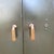 General Fireproofing Co. Mid 20th Century WWII-Era Dark Olive-Green General Fireproofing Company All steel Supply Cabinet W/ Brass Hardware For Sale - Image 4 of 12