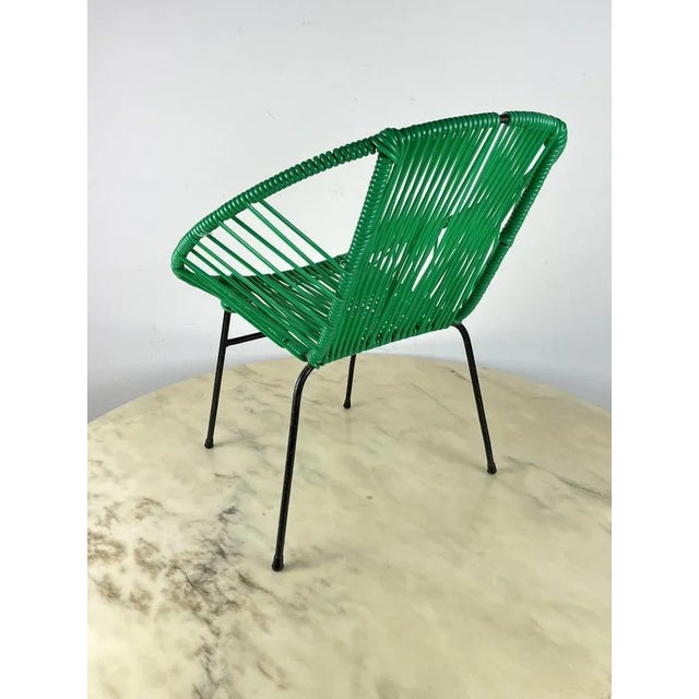 Vintage Children's Chair in Iron and Plastic, Italy, 1950s For Sale - Image 4 of 7