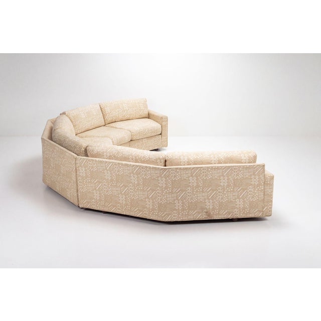 Textile Harvey Probber Three Piece Sectional Sofa 1955c. For Sale - Image 7 of 10