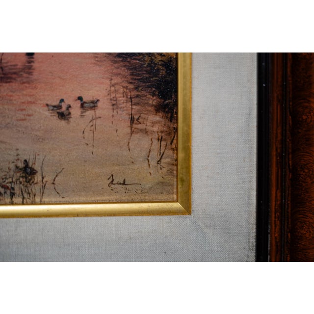 Impressionist Thomas Kincaid's Certified Print Painting "End of a Perfect Day:" Dna Certified 82/95 For Sale - Image 3 of 10