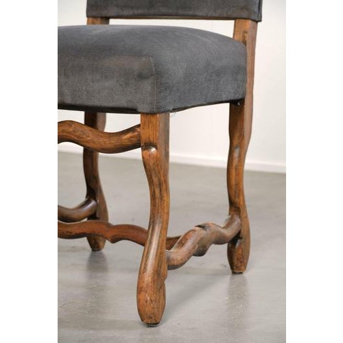 Late 19th Century Os De Mouton Dining Chairs with Fabric Seats, Set of 41 For Sale - Image 12 of 14