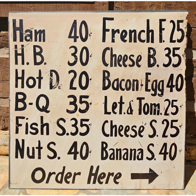 This rare double-sided, original masonry pressed, and wood-framed Coca-Cola restaurant menu sign was purchased by the...