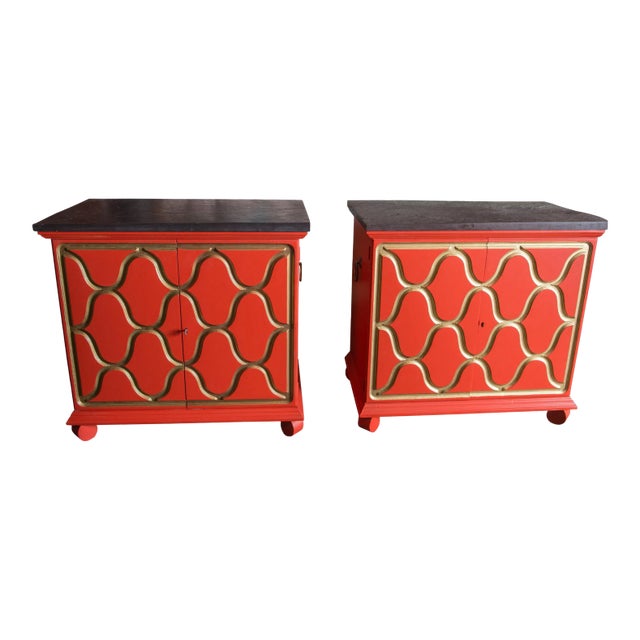 Dorothy Draper Espana Chests - A Pair For Sale