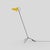Vv cinquanta floor lamp. design by vittoriano viganò. this version is with yellow lacquered reflector and black frame. the...