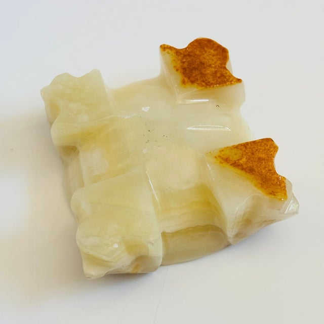 Stone Mayan Carved Alabaster Ashtray For Sale - Image 7 of 7