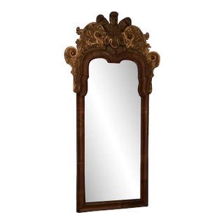 18th Century English George II Walnut & Gilt Pier Mirror For Sale