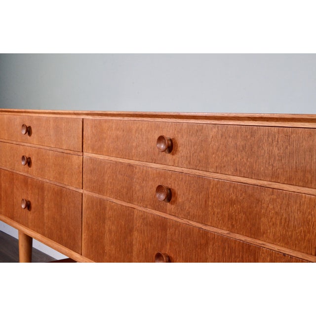 Mid-Century Modern Oak Dresser from Meredew, 1960s For Sale - Image 9 of 10