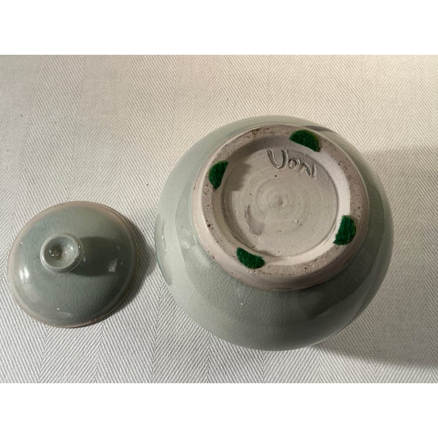 Signed Studio Pottery Vessel With Lid For Sale In Cleveland - Image 6 of 8