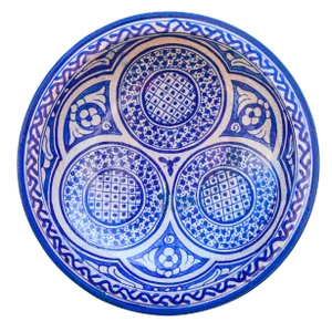 Handmade Blue Moroccan Wall Plate