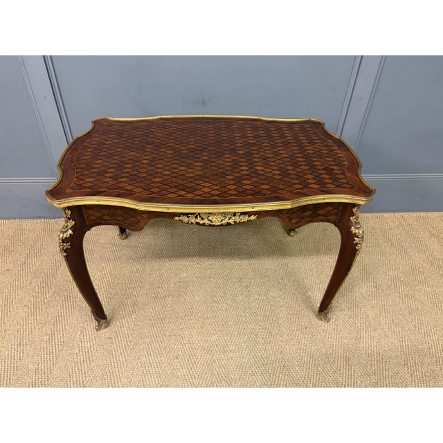 French Parquetry Coffee Table, 1910 For Sale - Image 12 of 14