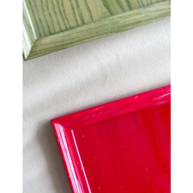 Absolutely stunning Vintage Green Maple Tray with clear lacquer gloss finish. A great size for baubles & trinkets - in...