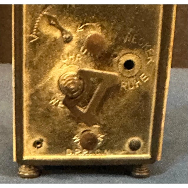 Late 19th Century Mother of Pearl Travel Clock w/ Alarm For Sale In New York - Image 6 of 6