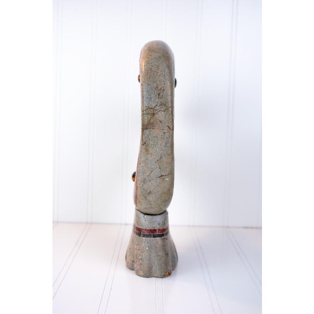 Listed Artist Gerard Tsonakwa Abstract Mixed-Media Soapstone Sculpture (1984) For Sale In Minneapolis - Image 6 of 18