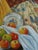 Mid-Century Modern 'Gathered Harvest' Vintage Original Swedish Still Life Oil Painting, Framed For Sale - Image 12 of 13