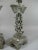 Tall Antique Chinese "Double-Happiness" Pewter Candlesticks - A Pair For Sale - Image 4 of 11