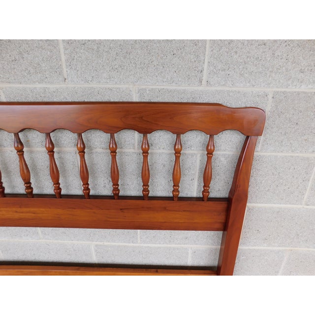 Traditional Henkel Harris Cherry King Size Headboard For Sale - Image 3 of 8