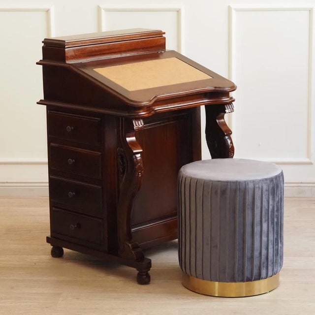 Victorian Davenport Wooden Secretaire, 1800s For Sale - Image 18 of 18