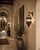 Moroccan Lantern Handcrafted Moorish Metal and Glass For Sale - Image 12 of 18