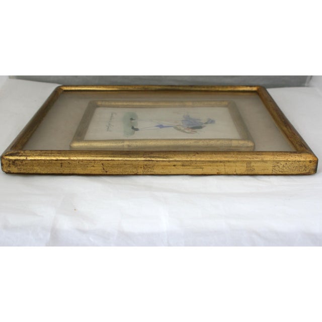 Antique Framed Italian Watercolor Painting "Venditore Di Agnelli" Street Cry Lamb Seller For Sale In West Palm - Image 6 of 11