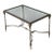 Vintage Rectangular Metal and Glass Table After Maison Jansen For Sale