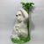 Chelsea House Inc Vintage Majolica Monkey Pair With Palm Tree, Italy, 16” Tall For Sale - Image 4 of 12