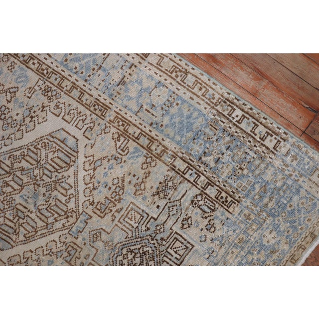 An early 20th Century Heriz Karadja antique wash rug