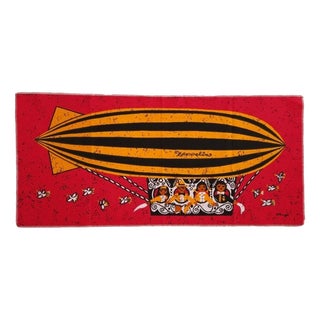 Mid-Century German Pop Art Screen Printed Wall Hanging by Traute Sänger, 1970s For Sale