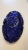 American 1980s Cobalt Blue Dalzell Viking Oval Star Pattern Candy Trinket Dish For Sale - Image 3 of 8